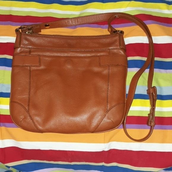 Isaac Mizrahi Live Saddle Brown Leather Purse - Picture 2 of 8